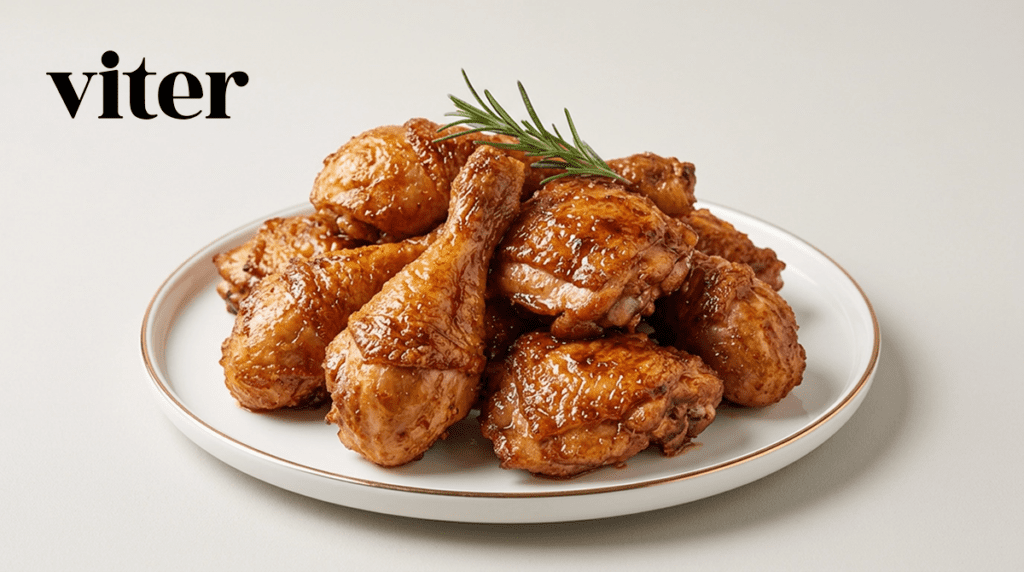 다이어트 배달음식 기름기를 쏙 빼고 로즈마리를 곁들인 구운 치킨