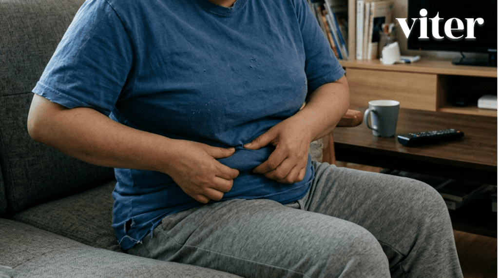 복부 비만 상태