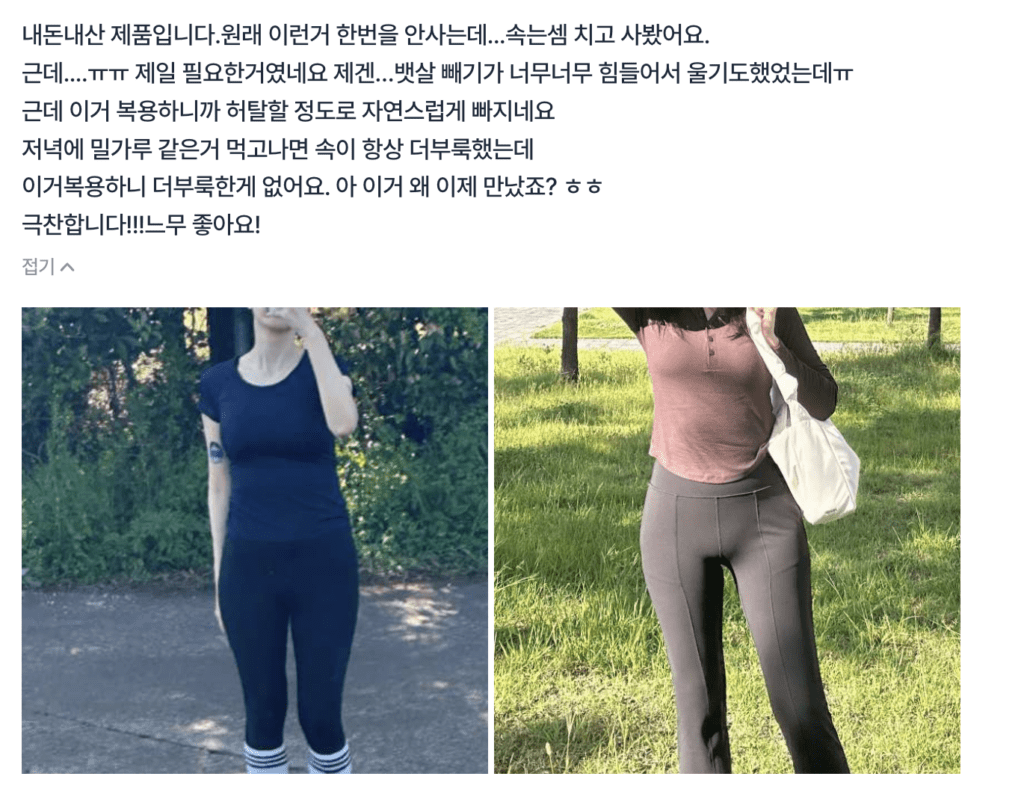 알파식이섬유 다이어트 전후 후기