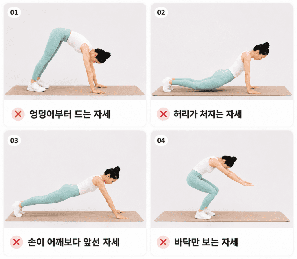 초보가 가장 많이 실수하는 슬로우버피 자세 4가지